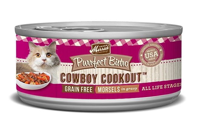 Merrick Purrfect Bistro Grain Free Cat Food Wet Cowboy Cookout