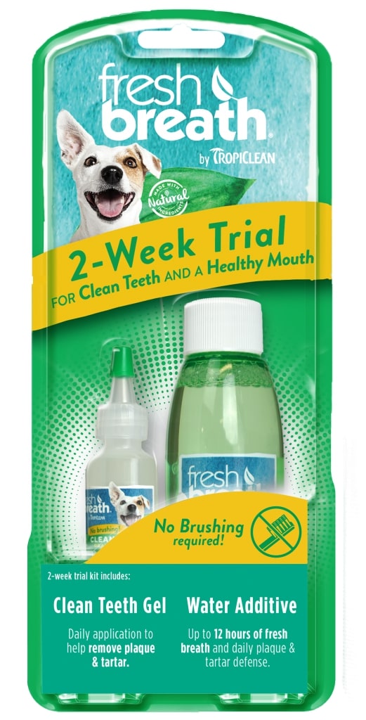 Tropiclean Fresh Breath Dental Trial Kit Oral Gel Water