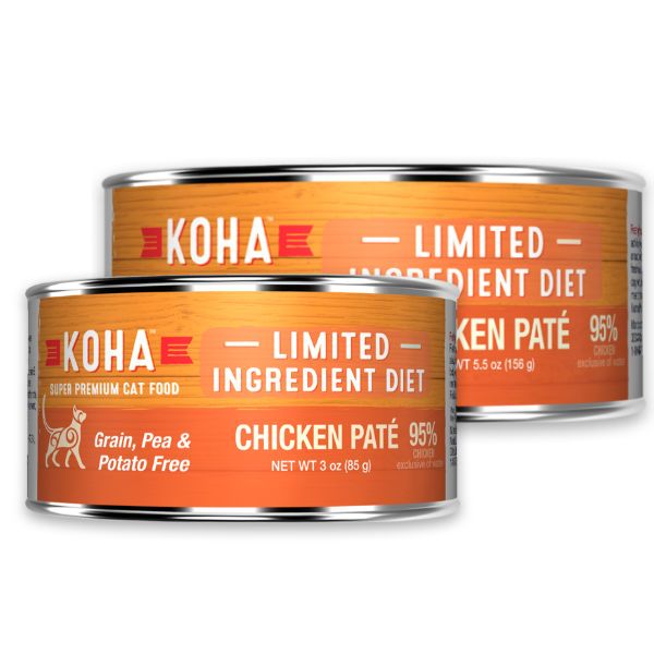 Koha Super Premium Cat Food Wet Limited Ingredient Chicken Pate 3oz